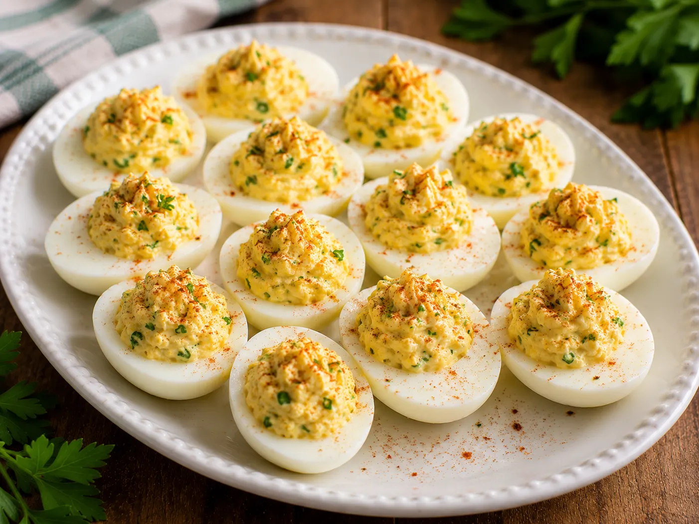 Garden Herb Deviled Eggs
