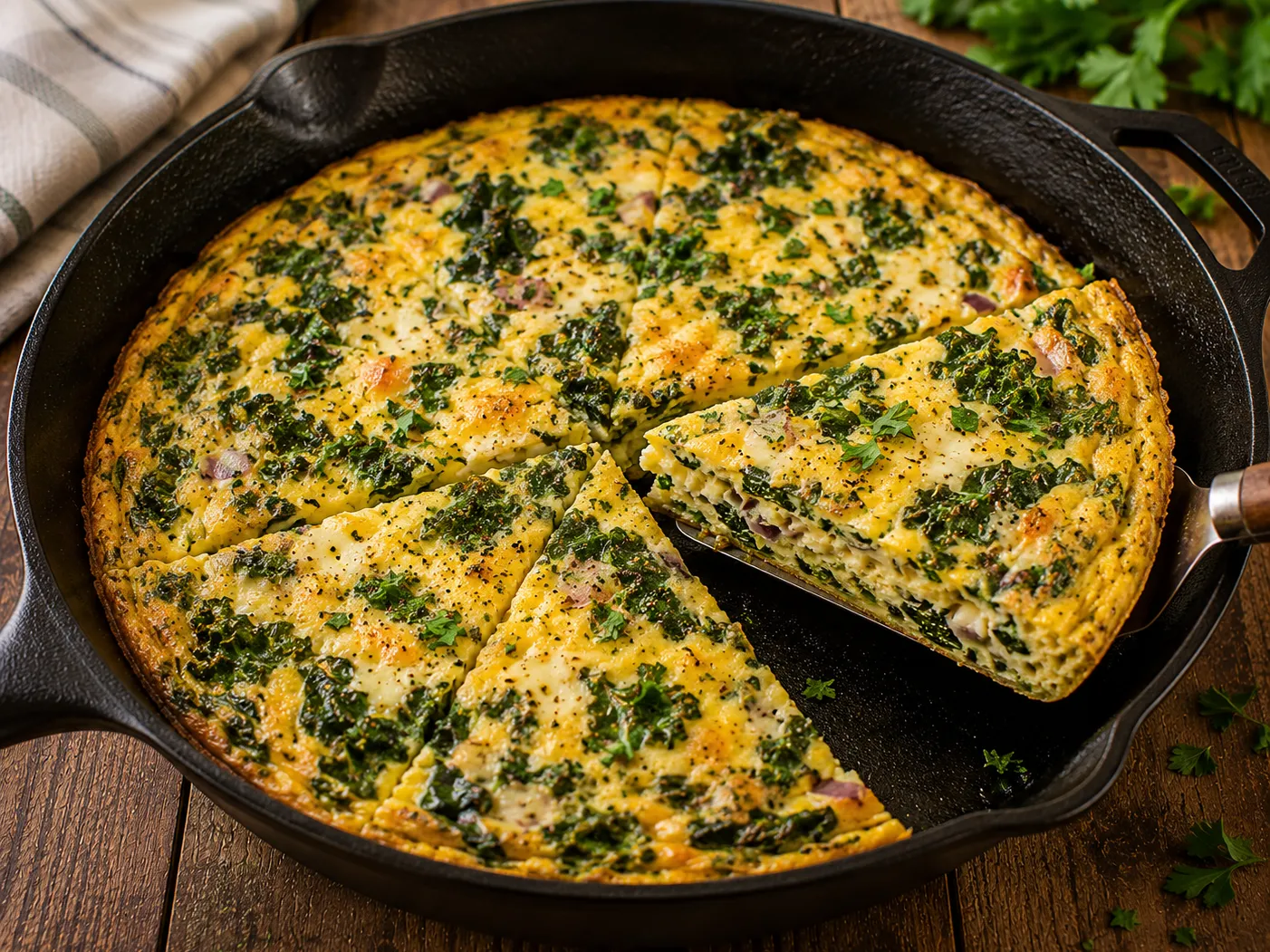 Kale & Herb Garden Frittata