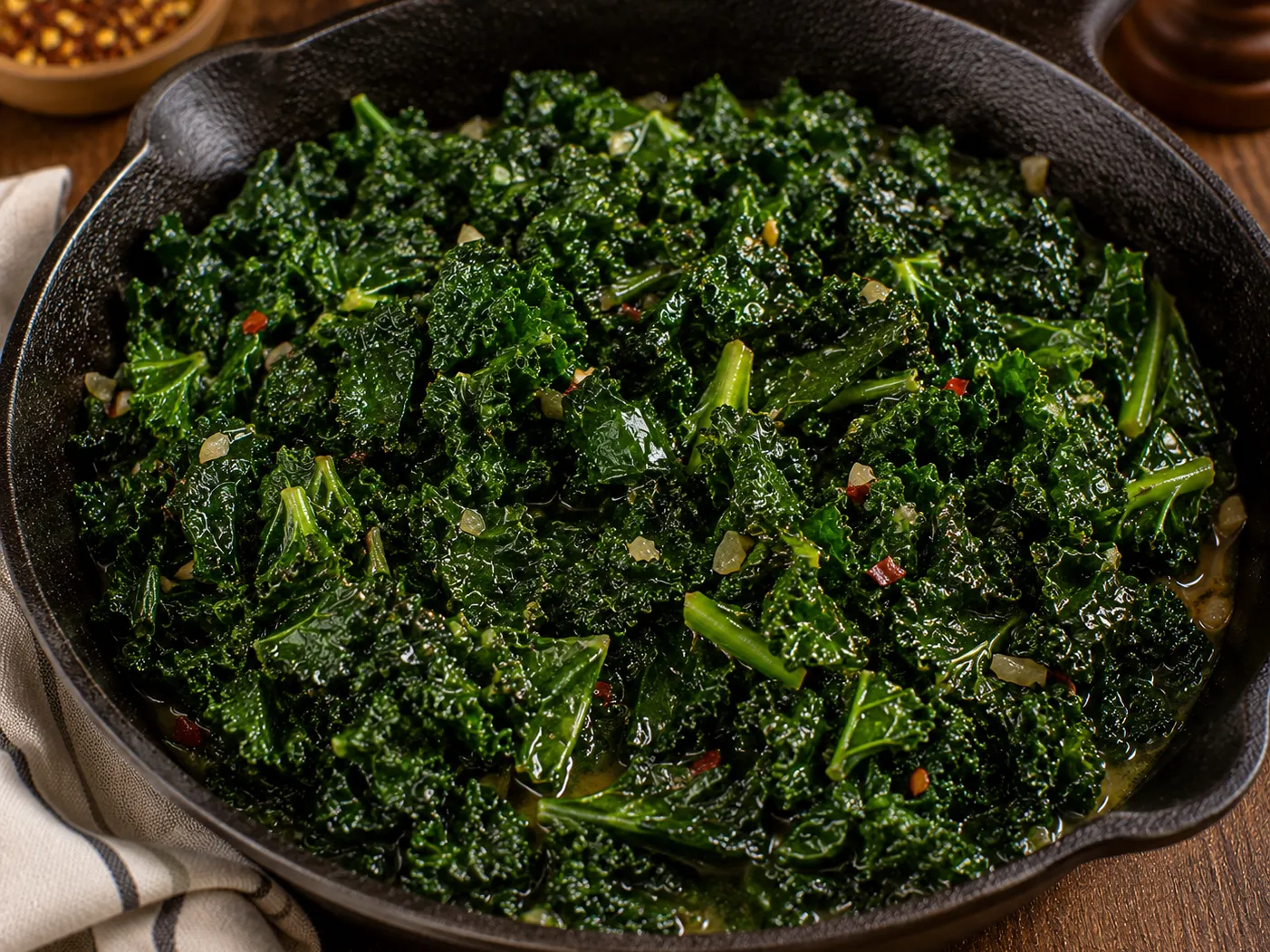 Skillet Garlic & Herb Kale
